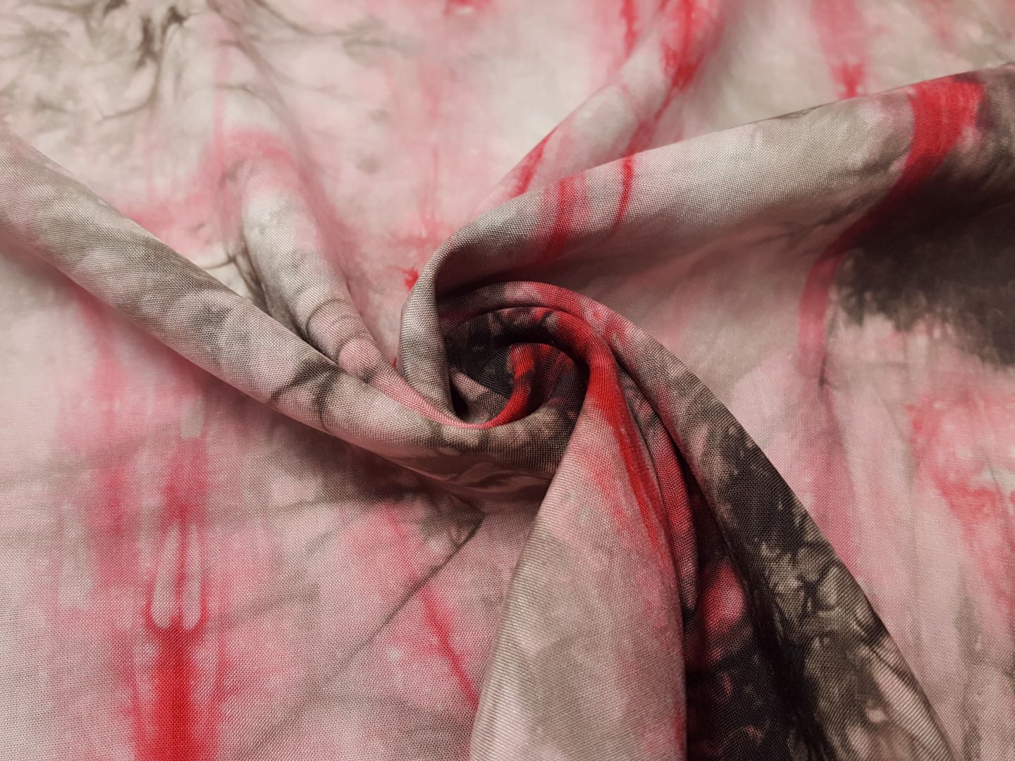 Tie Dye altrosa/schlamm/rot