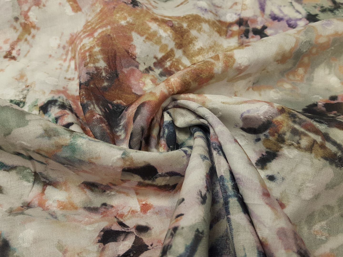 Tie Dye Dobby offwhite/bunt