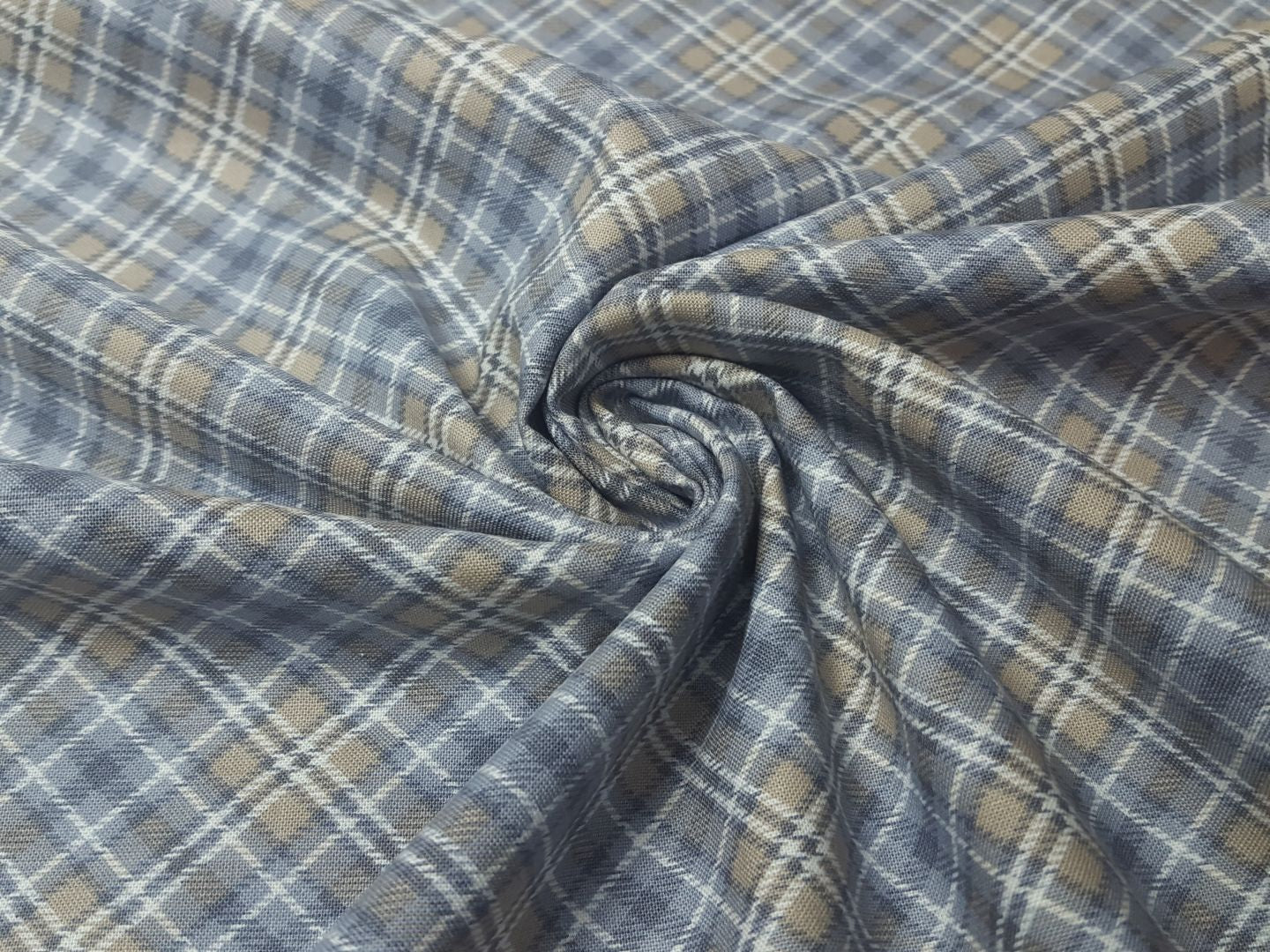 Timeless Treasures Plaid grau/beige