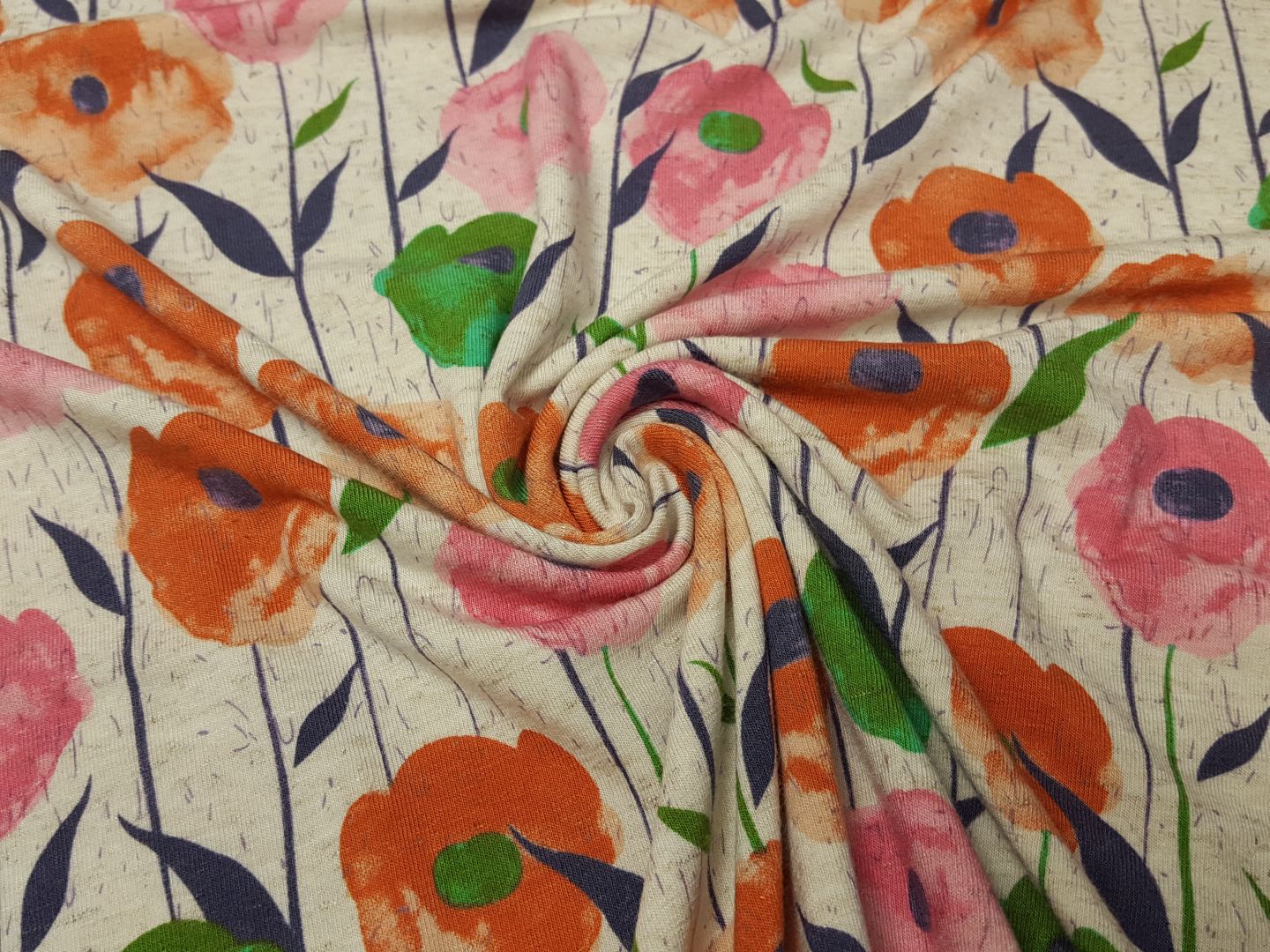 Tulips beige/bunt