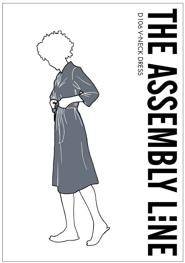 V-Neck Dress Papierschnittmuster von The Assembly Line