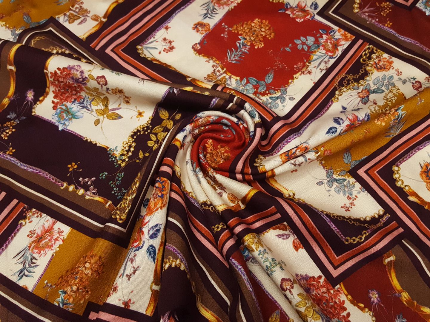 Vilja aubergine/rot/bunt