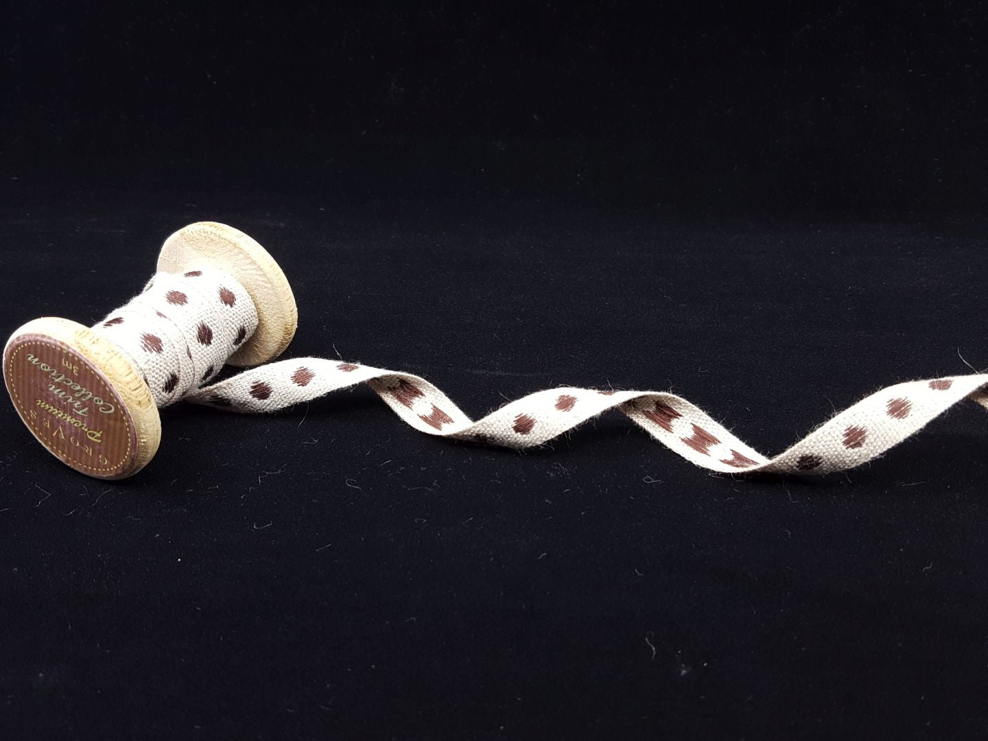 Webband Dot beige/braun