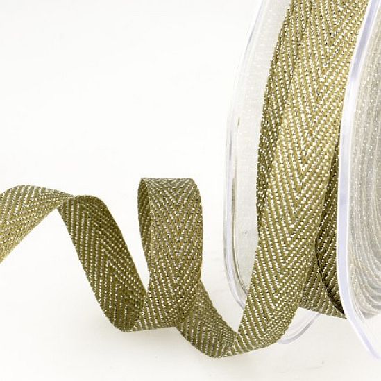Webband Glitter 9mm khaki