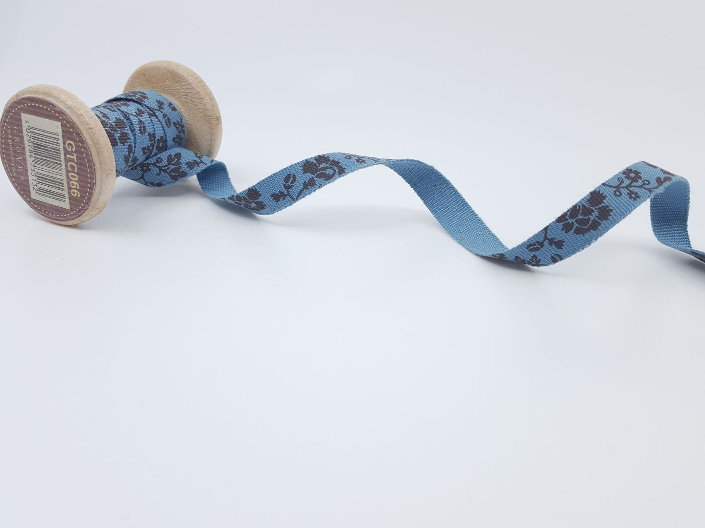 Webband Rosalie grünblau/braun