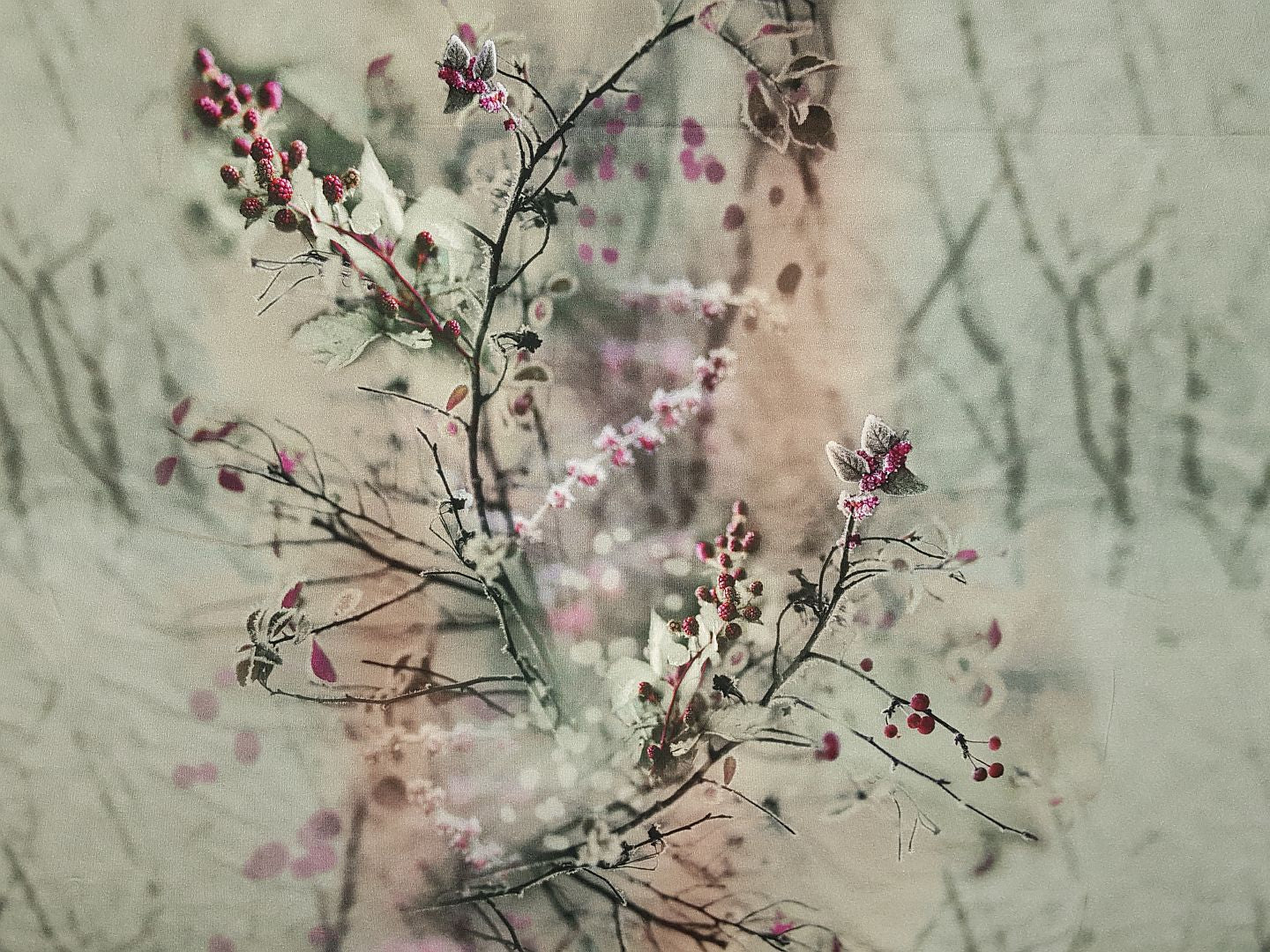 Winter-Hedi hellgrau/beere