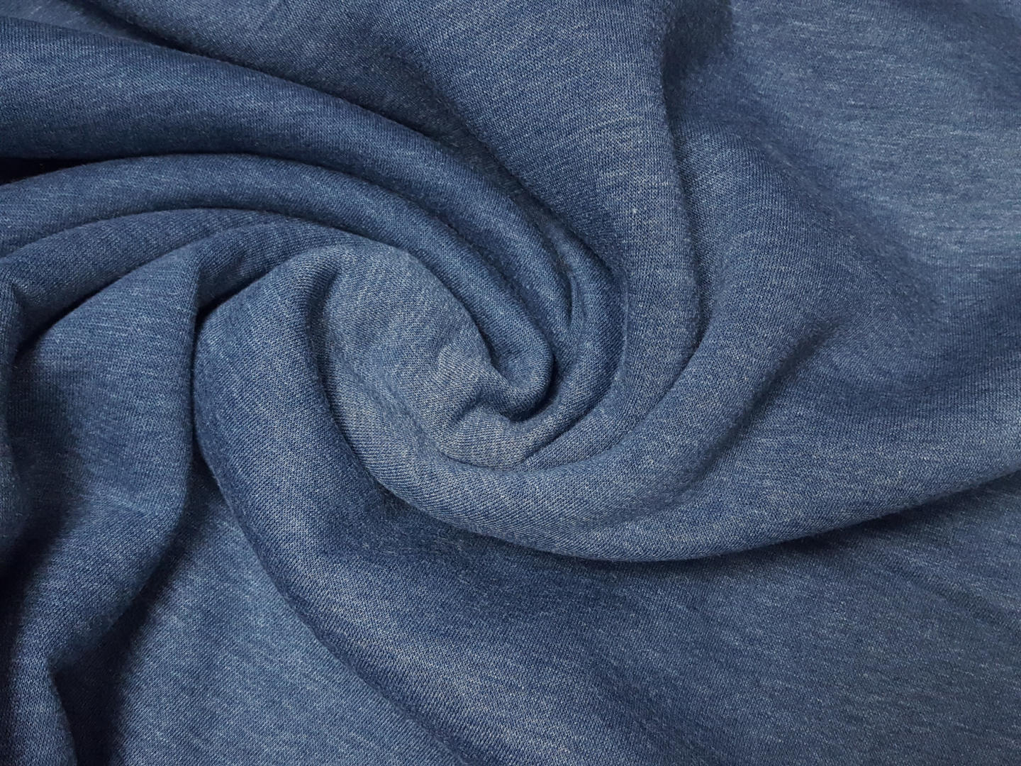 Wintersweat dunkles jeansblau meliert