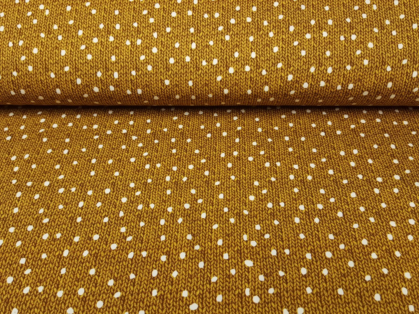 Wood Knit ocker/weiss
