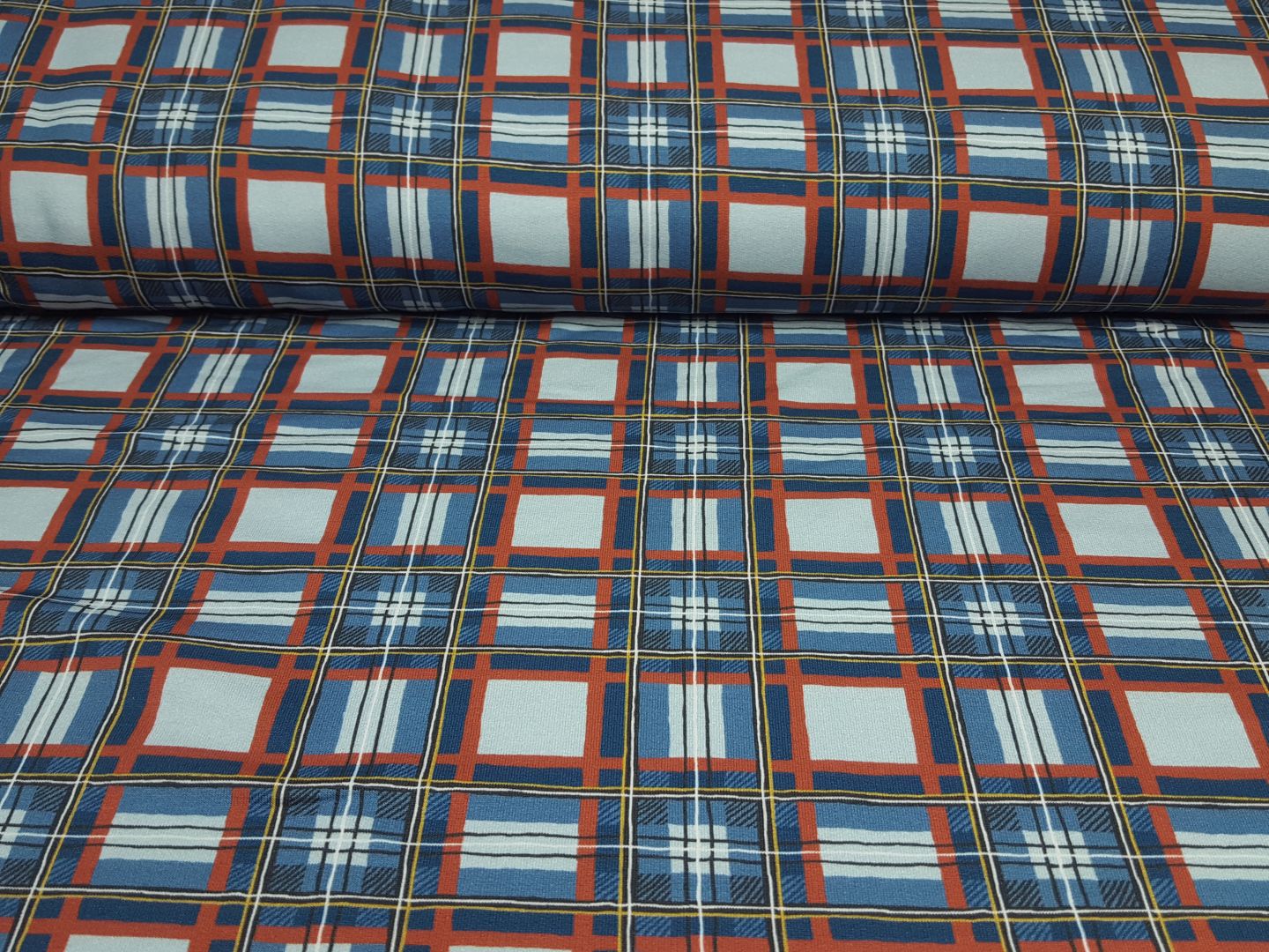 Wood Scottish rost/eisblau/stahlblau