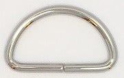 Halbrund-Ringe silber für 40mm Gurtband