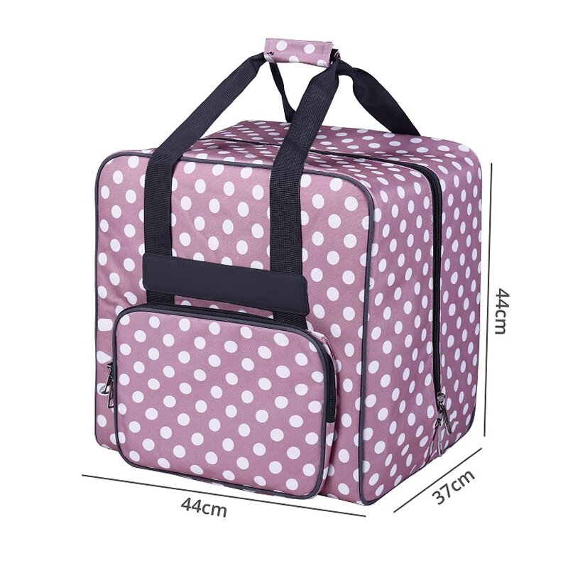 XL Overlockmaschinentasche mit Trolley rosa