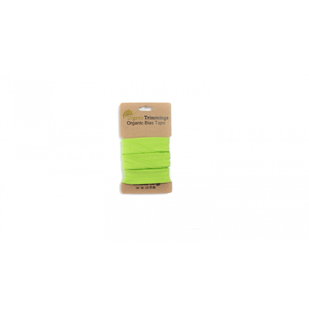 Bio-Baumwolljersey Schrägband lime
