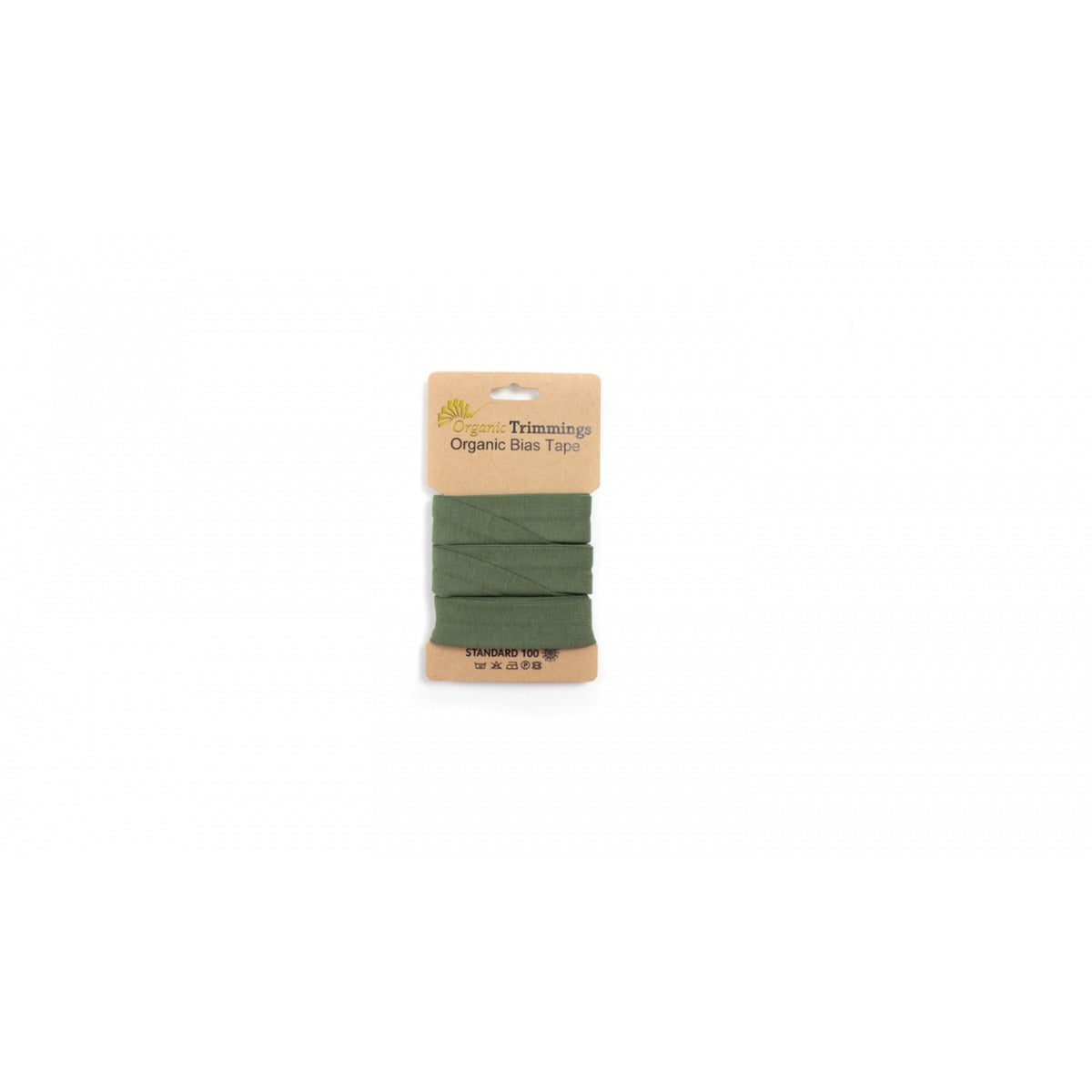 Bio-Baumwolljersey Schrägband army