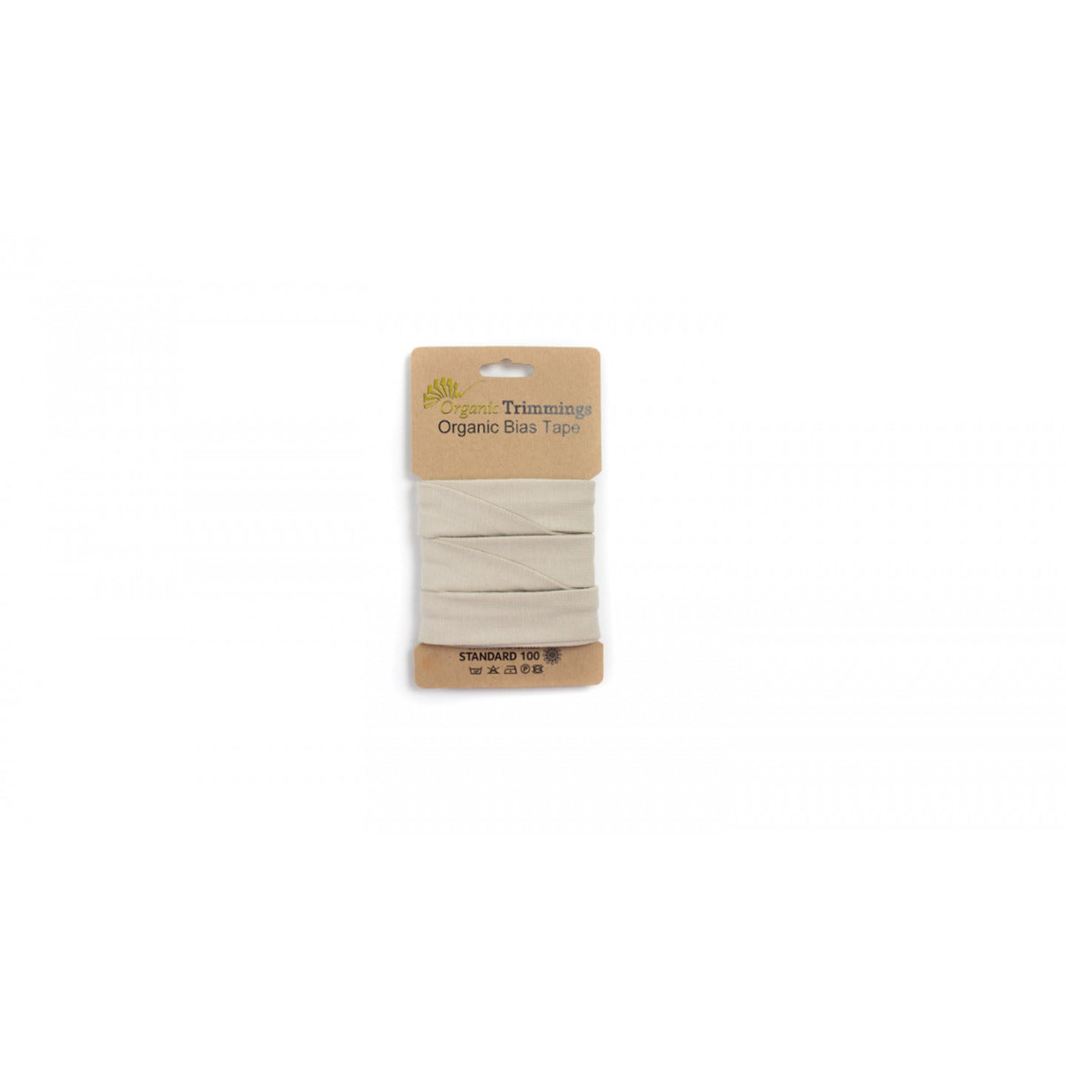 Bio-Baumwolljersey Schrägband sand