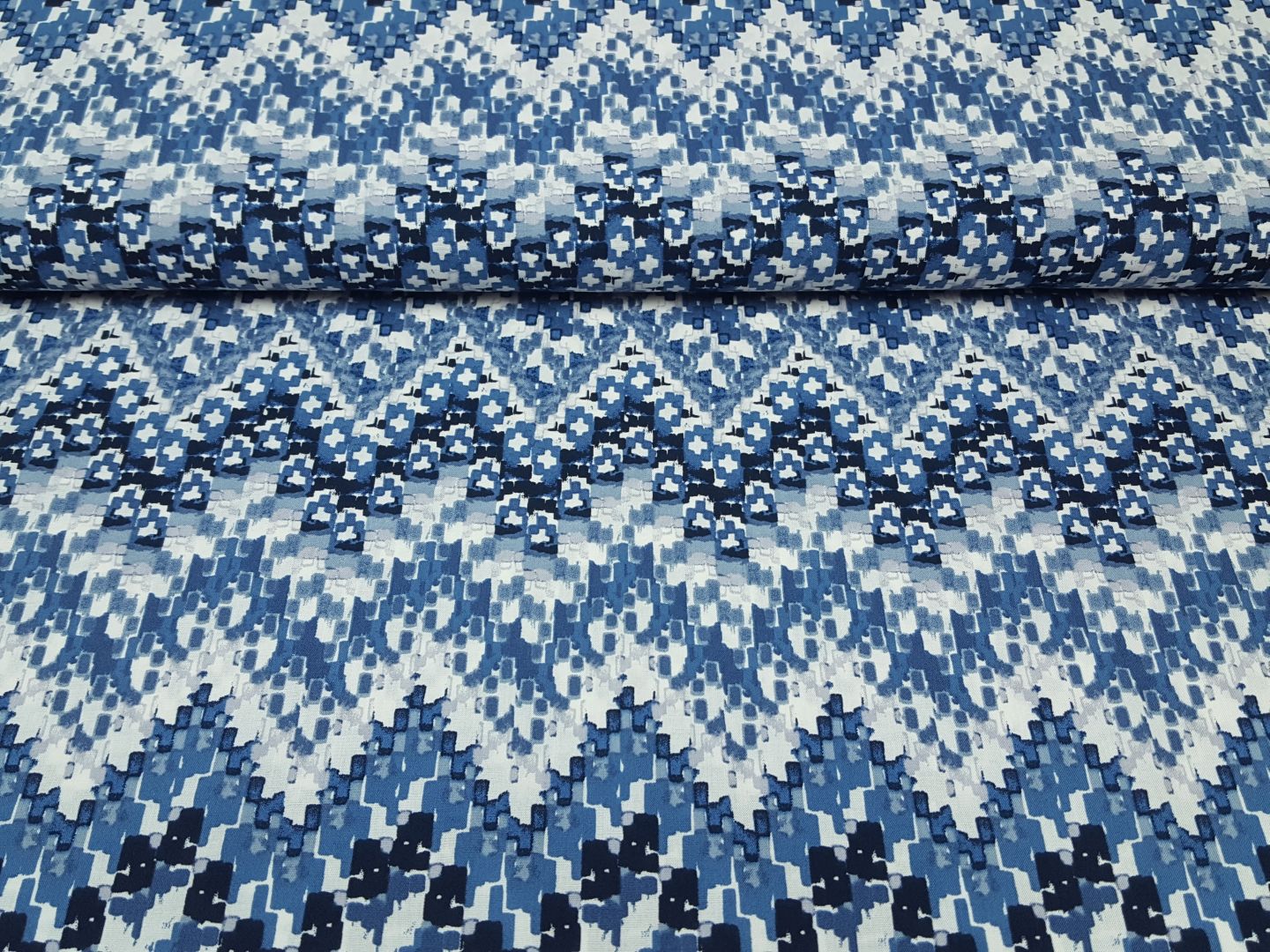 Einzelstück Zig Zag denim/hellblau