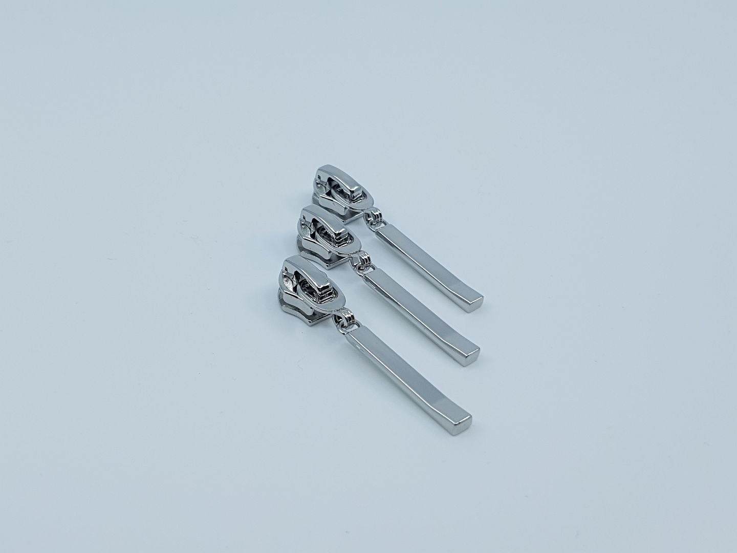 Zipper mit Stab Gr. 6.5mm silber