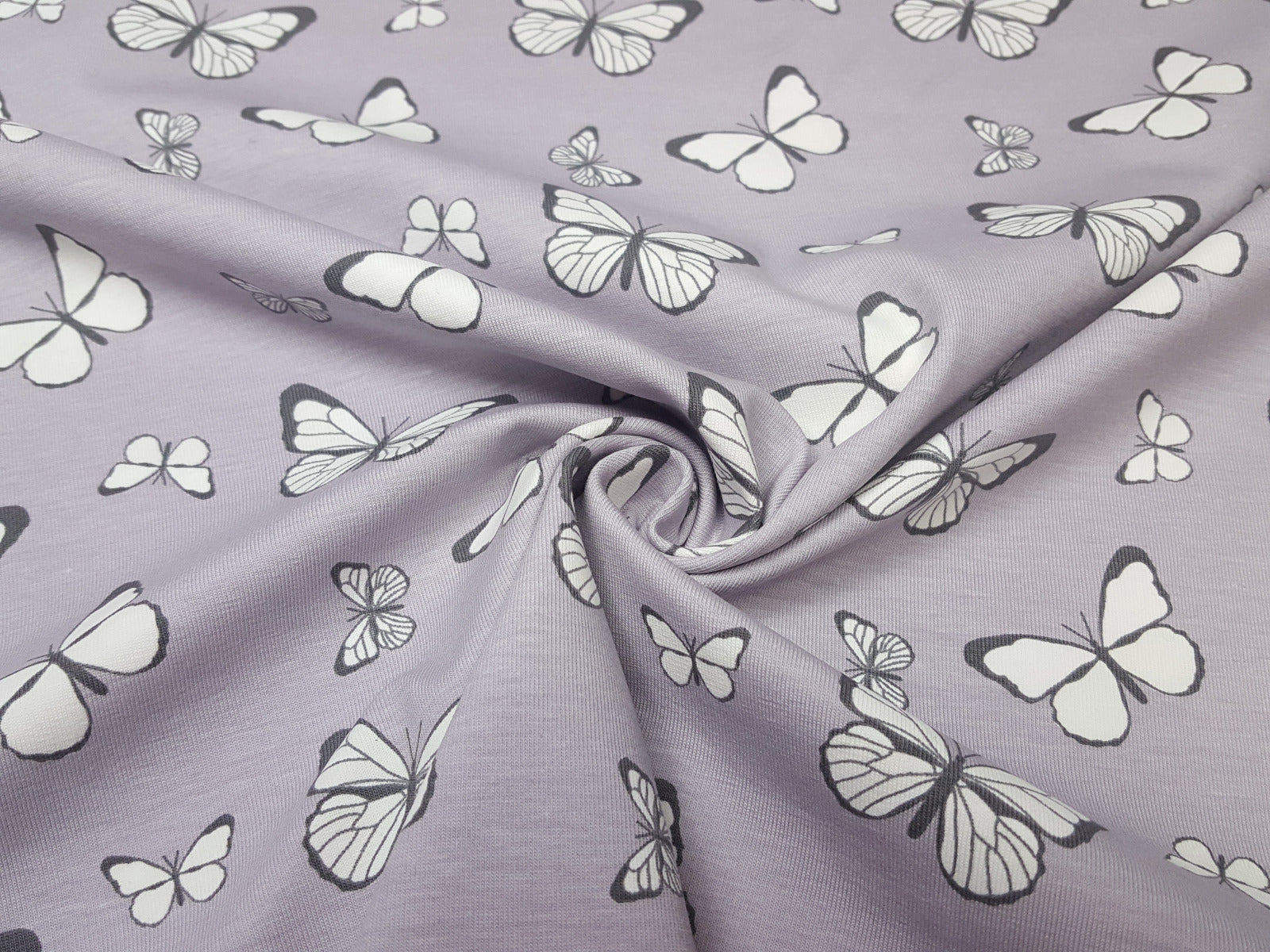 Einzelstück Butterfly lilagrau/weiss/bunt