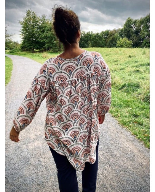 Pluderbluse Kari Damen, Ki-ba-doo Papierschnittmuster