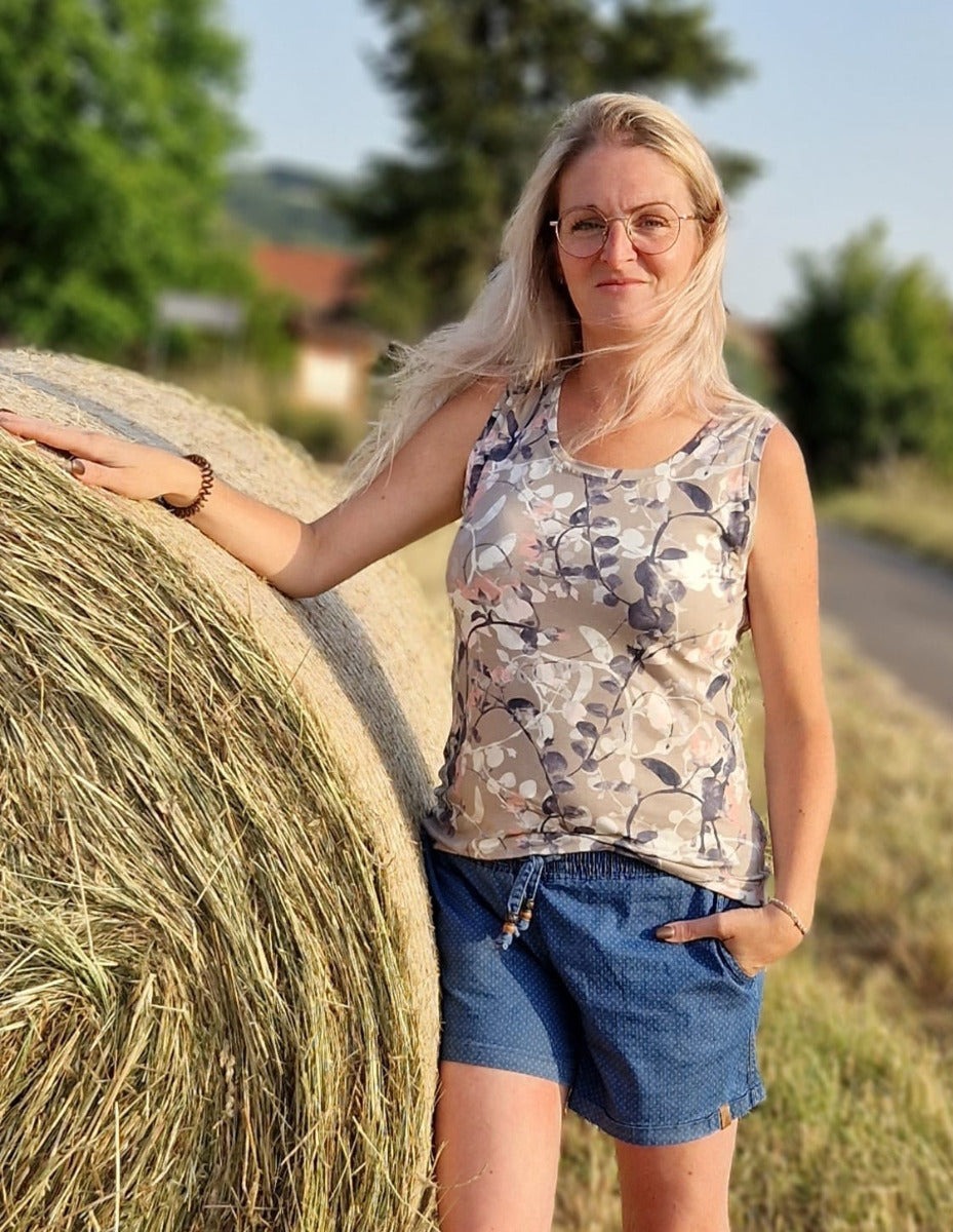 Papierschnittmuster Basic-Top Damen von Fadenkäfer