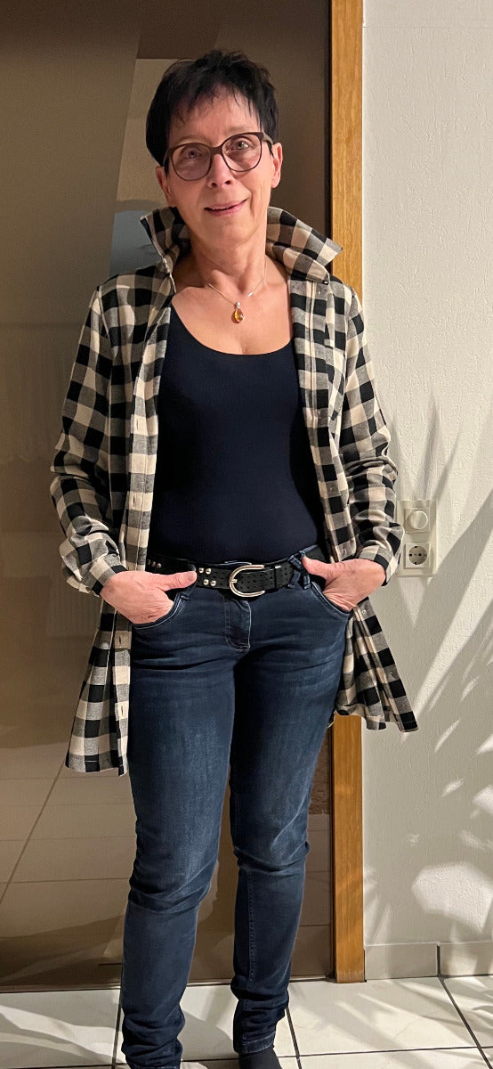 Papierschnittmuster Hemdbluse Damen von Fadenkäfer