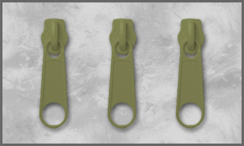 Zipper Gr. 3 grünbeige