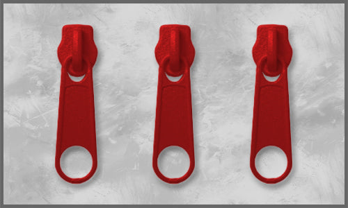 Zipper Gr. 3 tiefrot