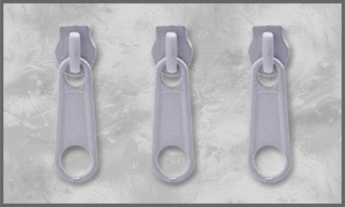 Zipper Gr. 3 taubenblau hell