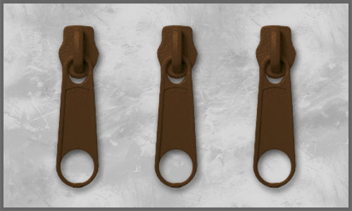 Zipper Gr. 3 nussbraun