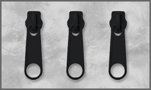 Zipper Gr. 3 schwarz