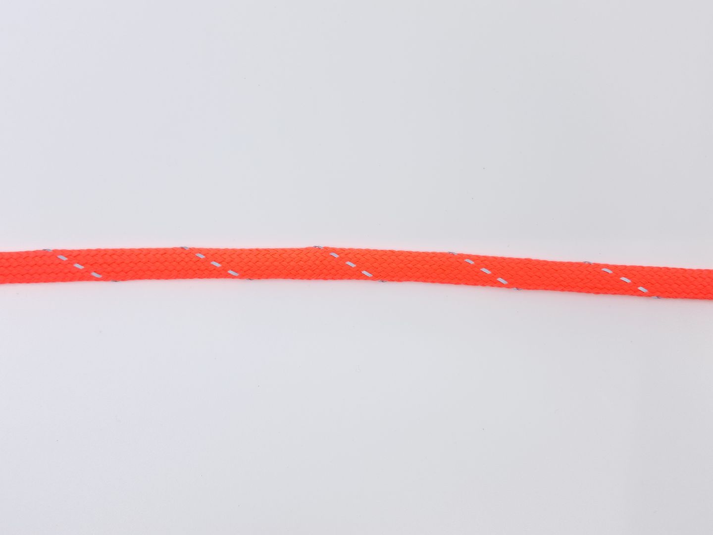 9mm reflektierende Polyesterkordel flach-geflochten, neonpink