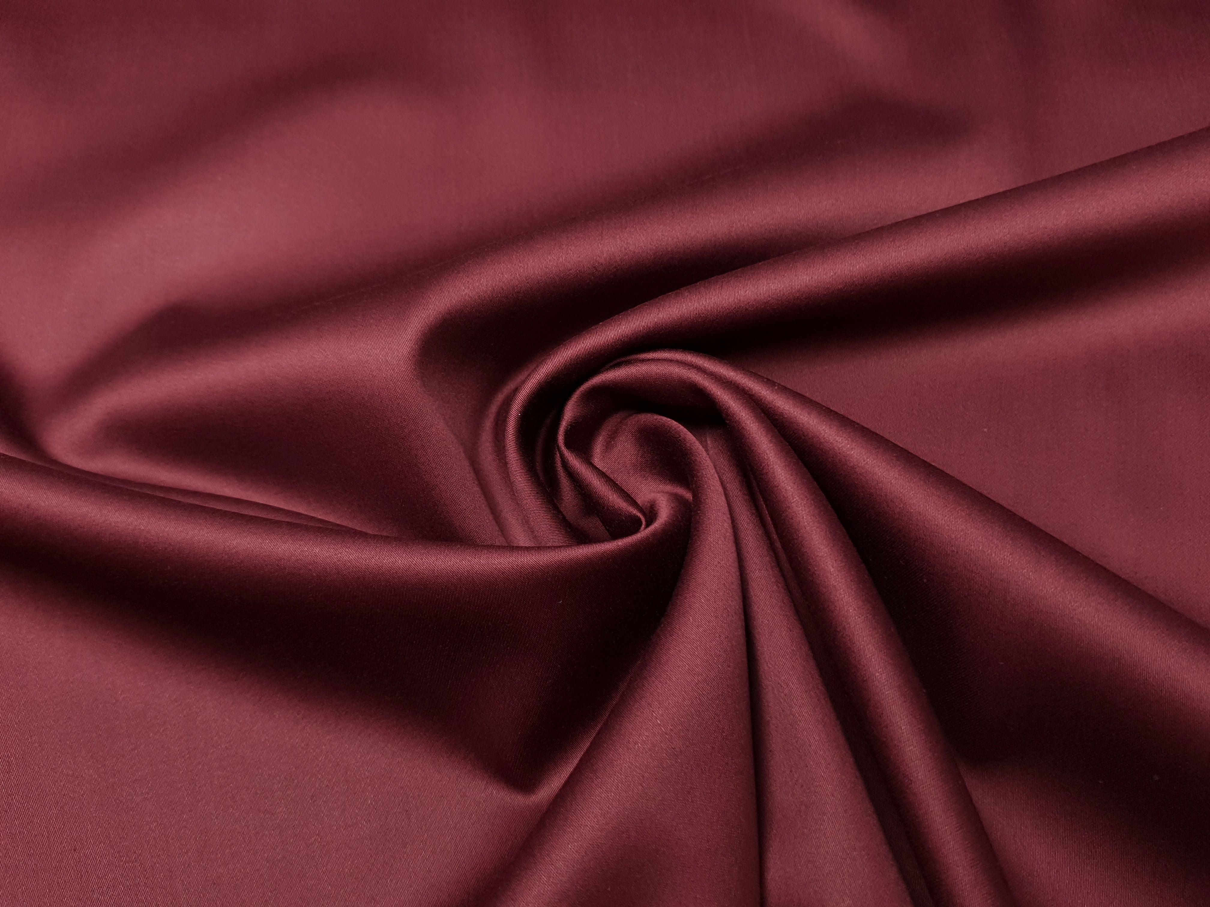 Baumwollsatin bordeaux