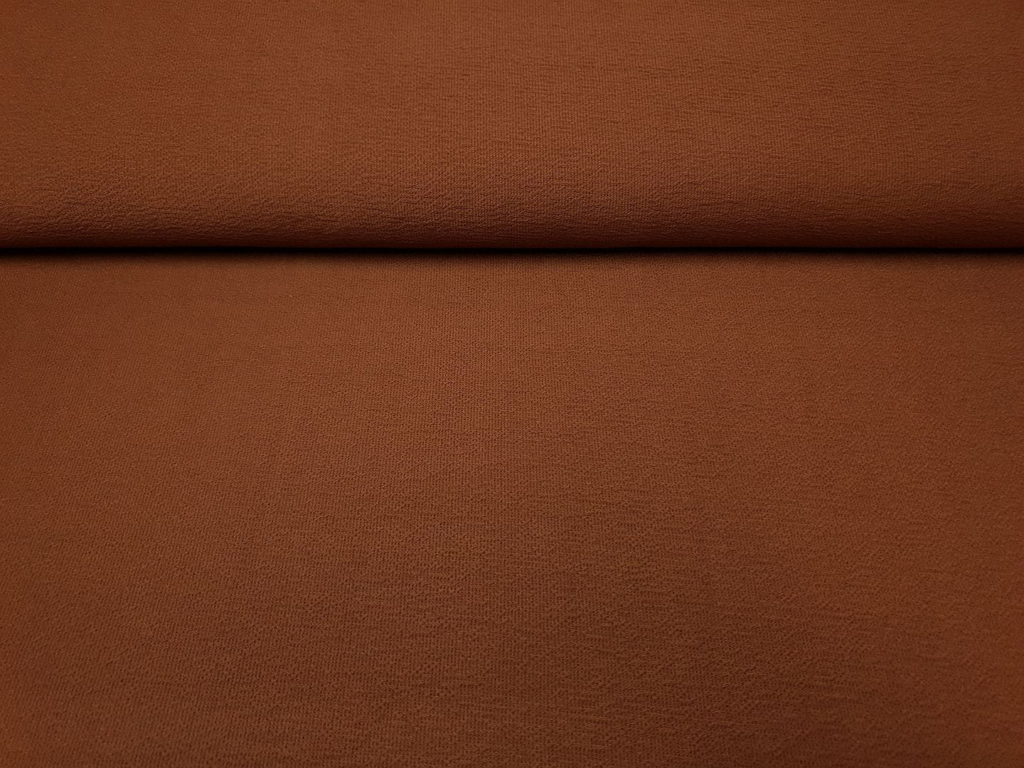 Crêpe French-Terry kupferbraun