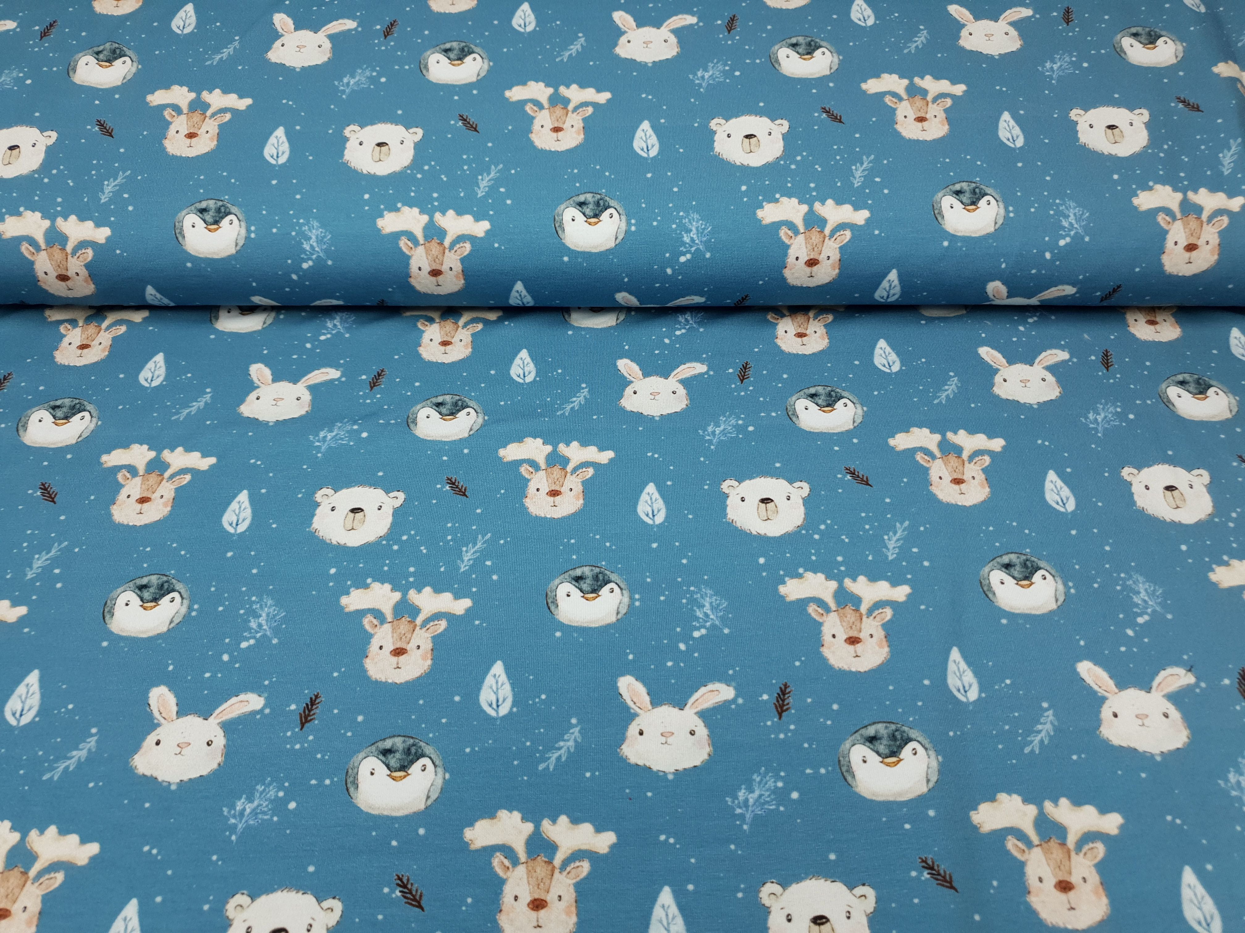 Cute Polaranimals by Christiane Zielinski azurblau/beige/grau