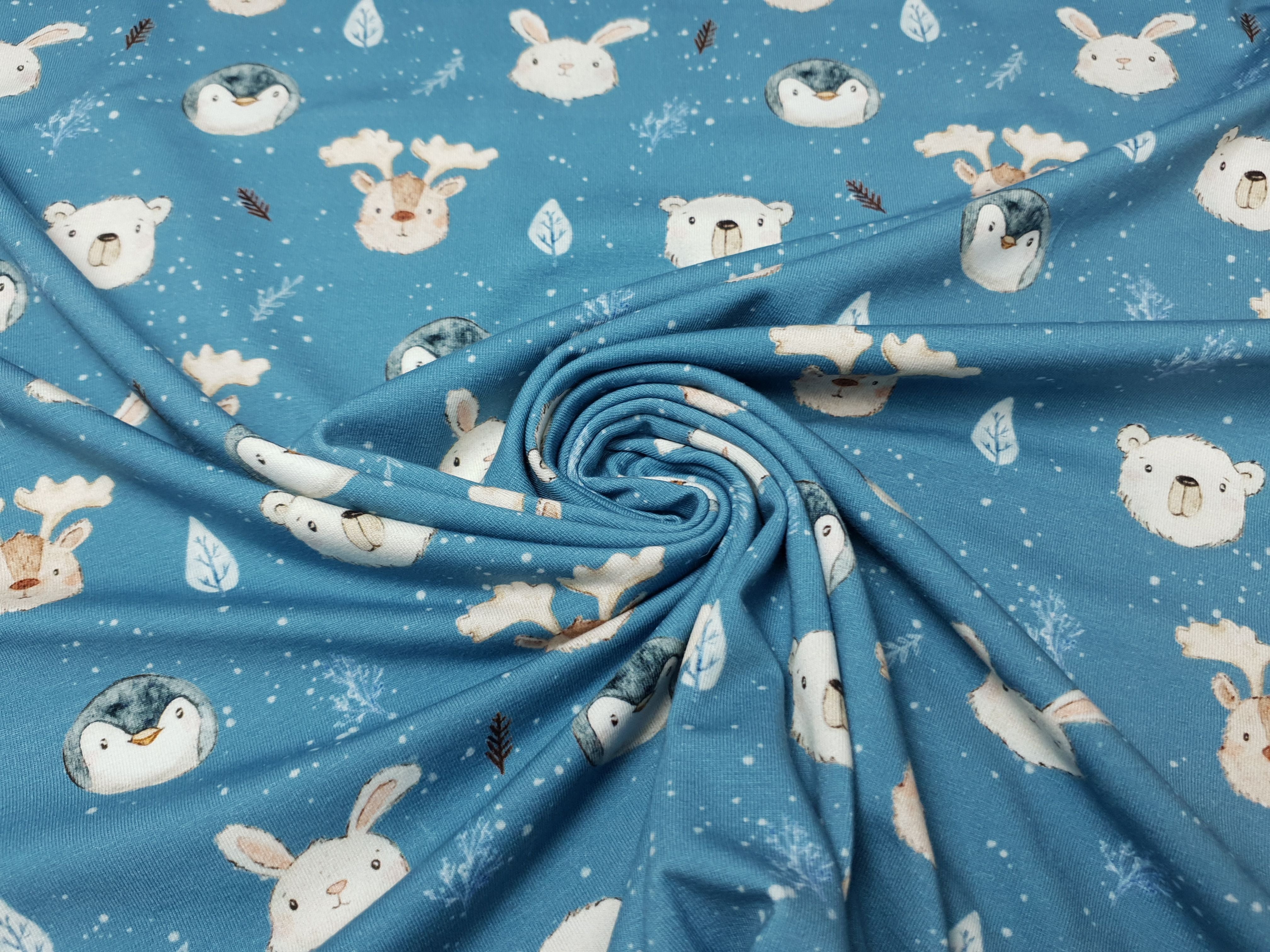 Cute Polaranimals by Christiane Zielinski azurblau/beige/grau