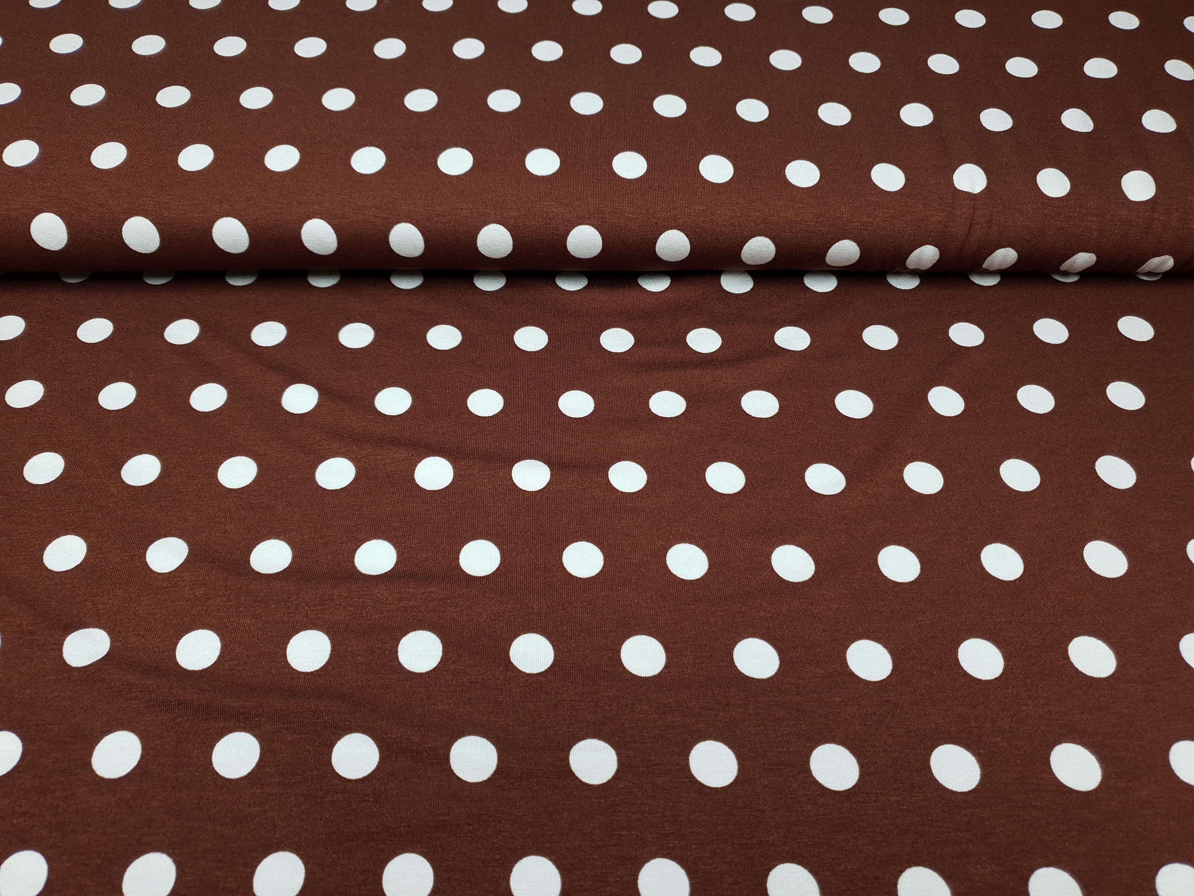 Dots rotbraun/offwhite