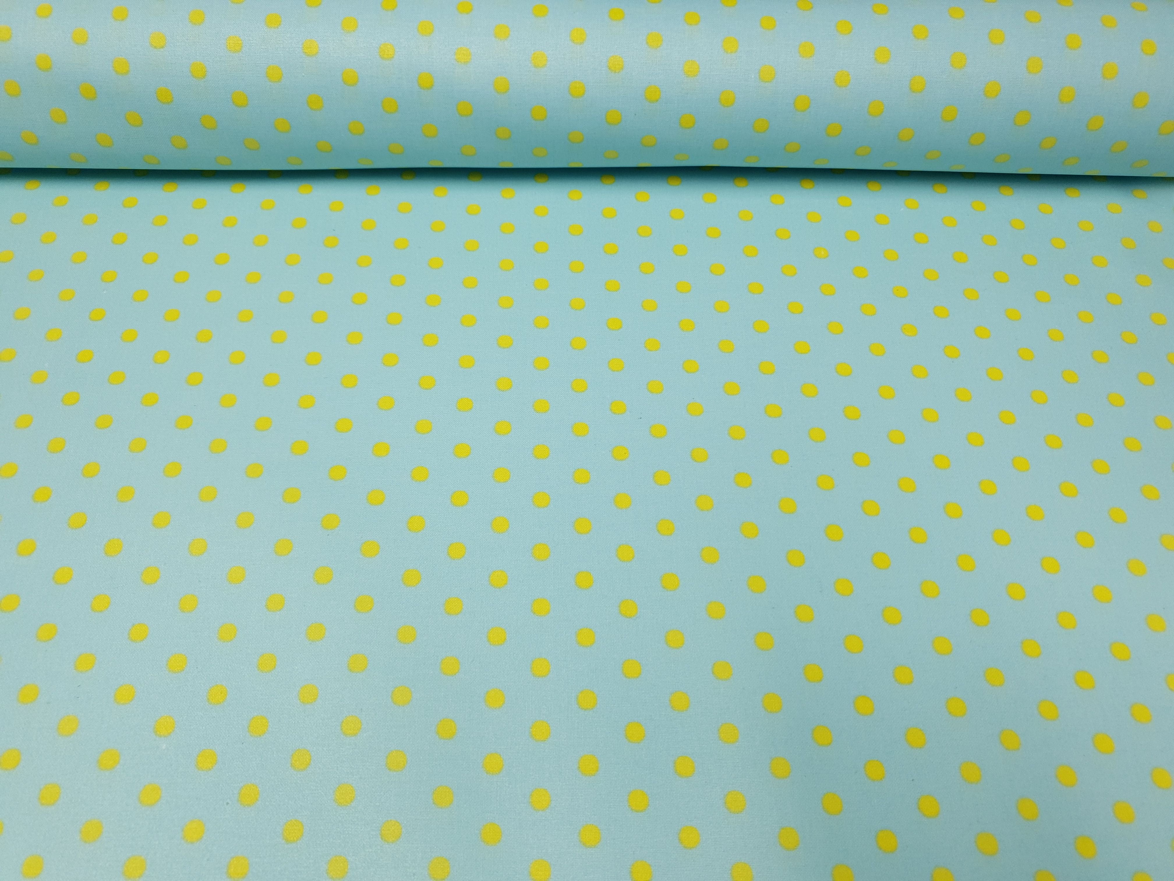 Dotties hellblau/gelb