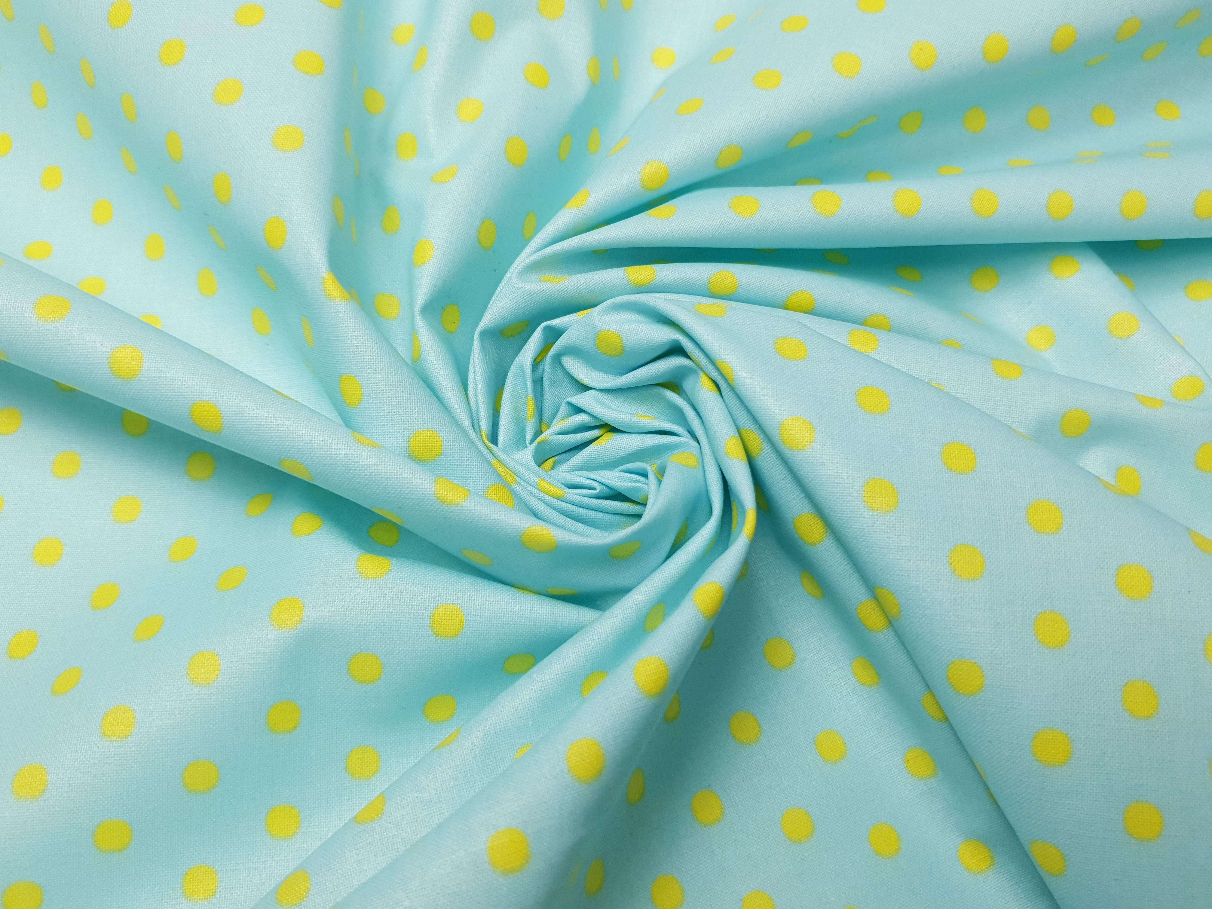 Dotties hellblau/gelb