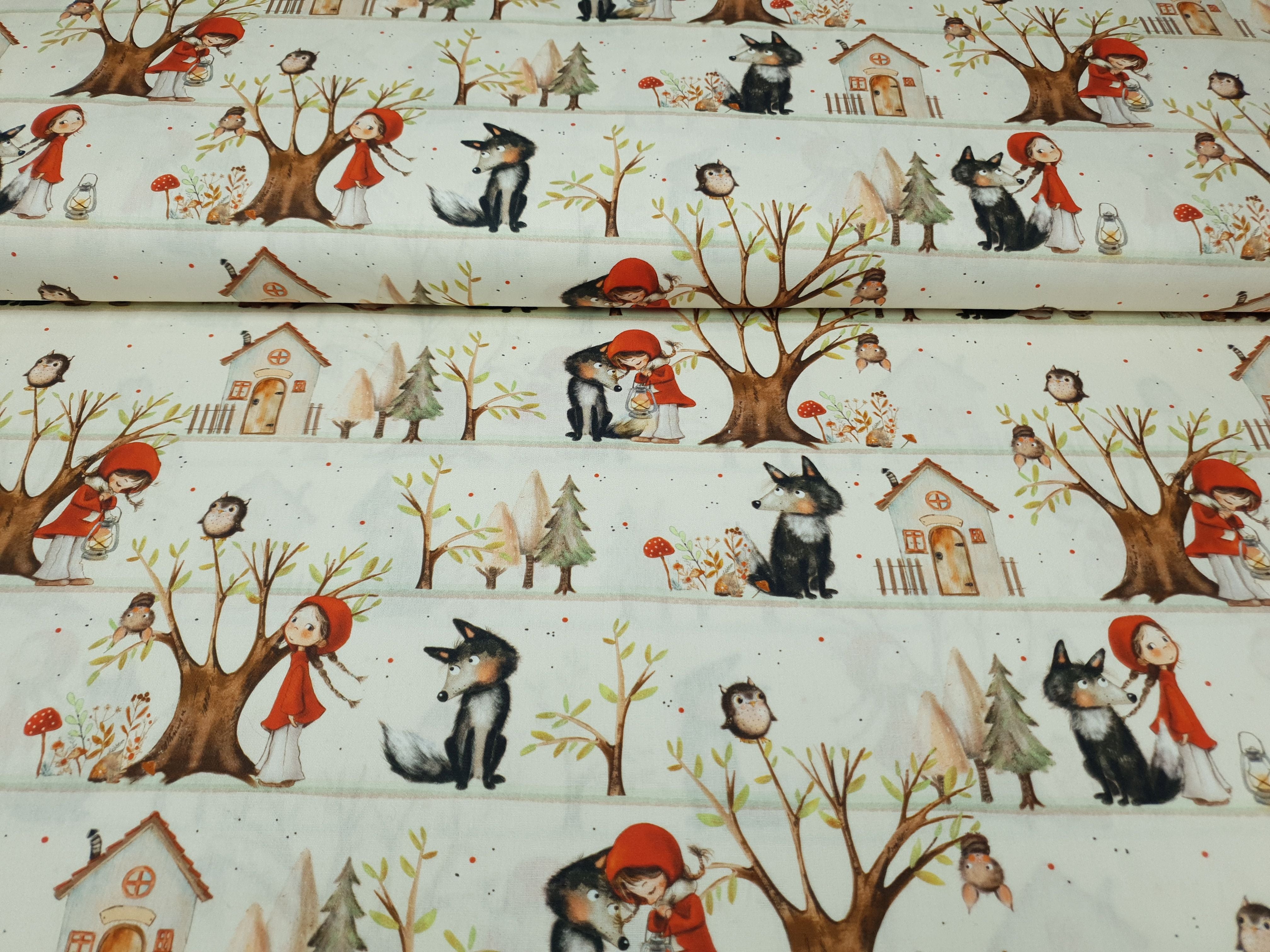 Fairy Tale ecru/braun/rot/grün