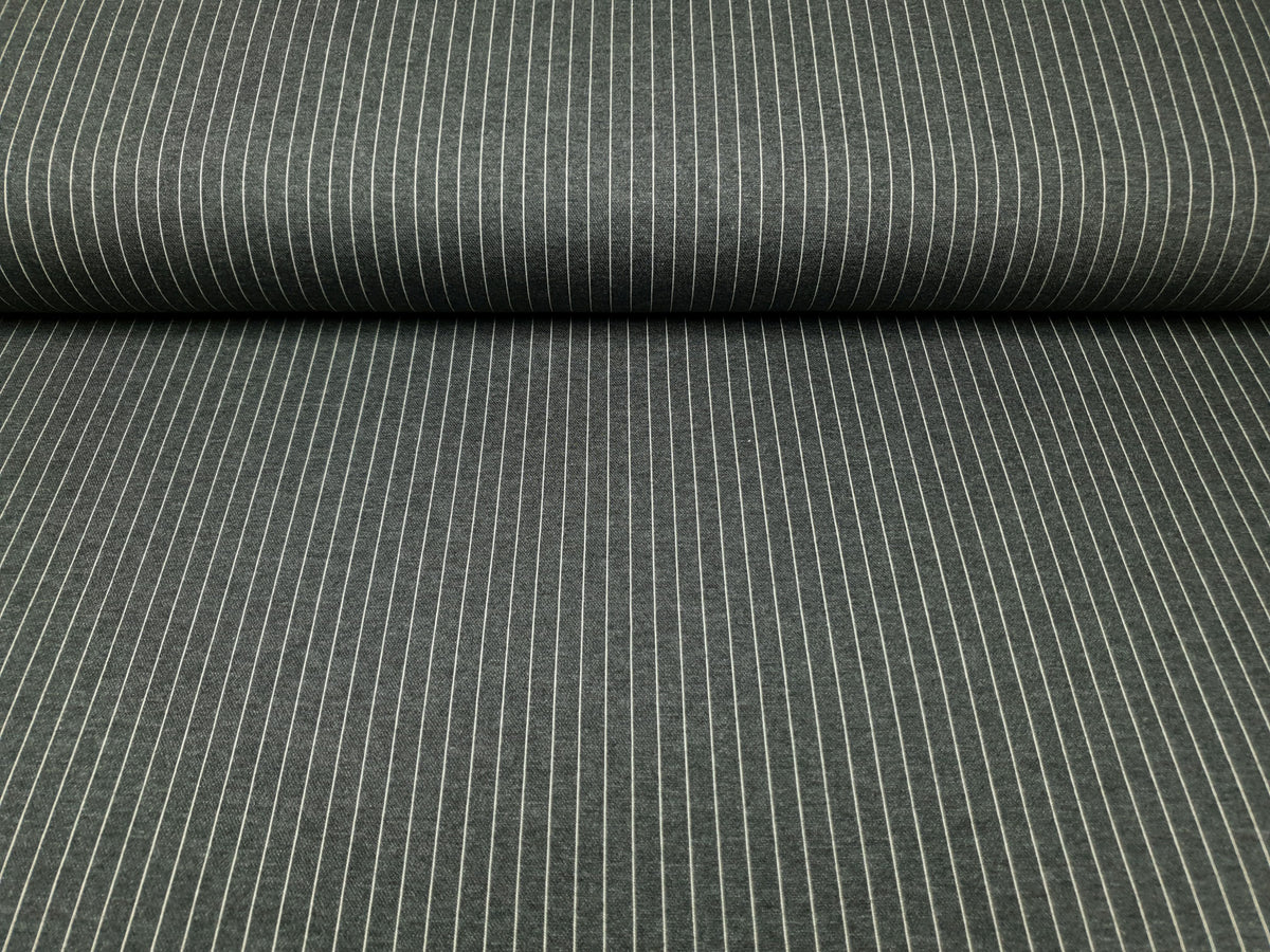 Jacquard Stripe grau melange/sand