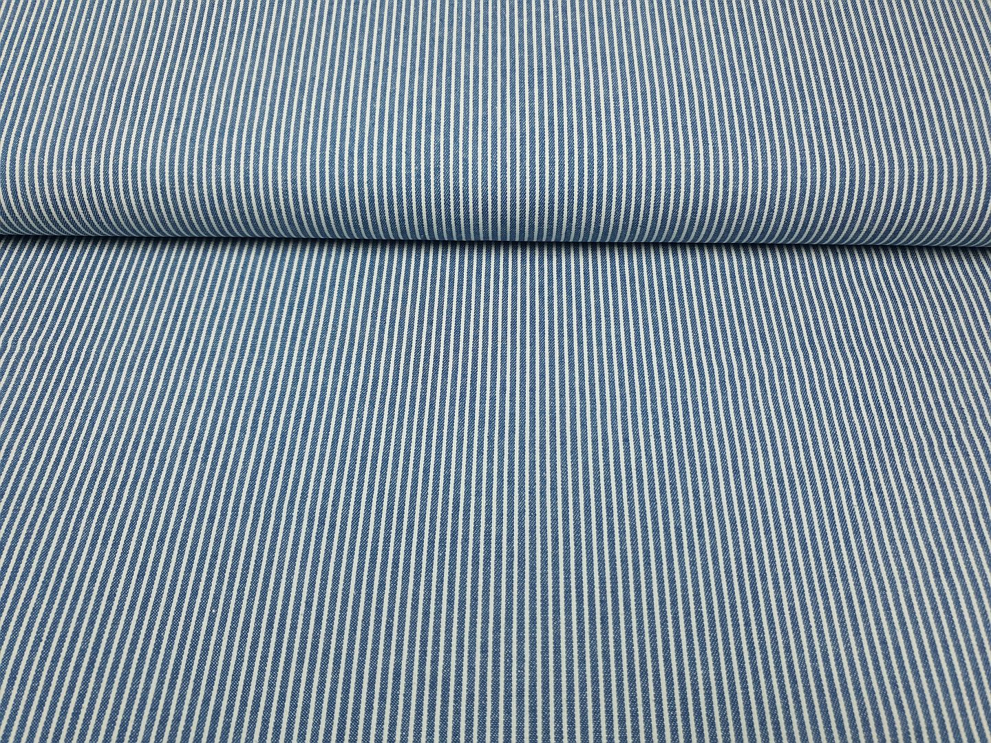 Jeans Stripes jeansblau/weiss