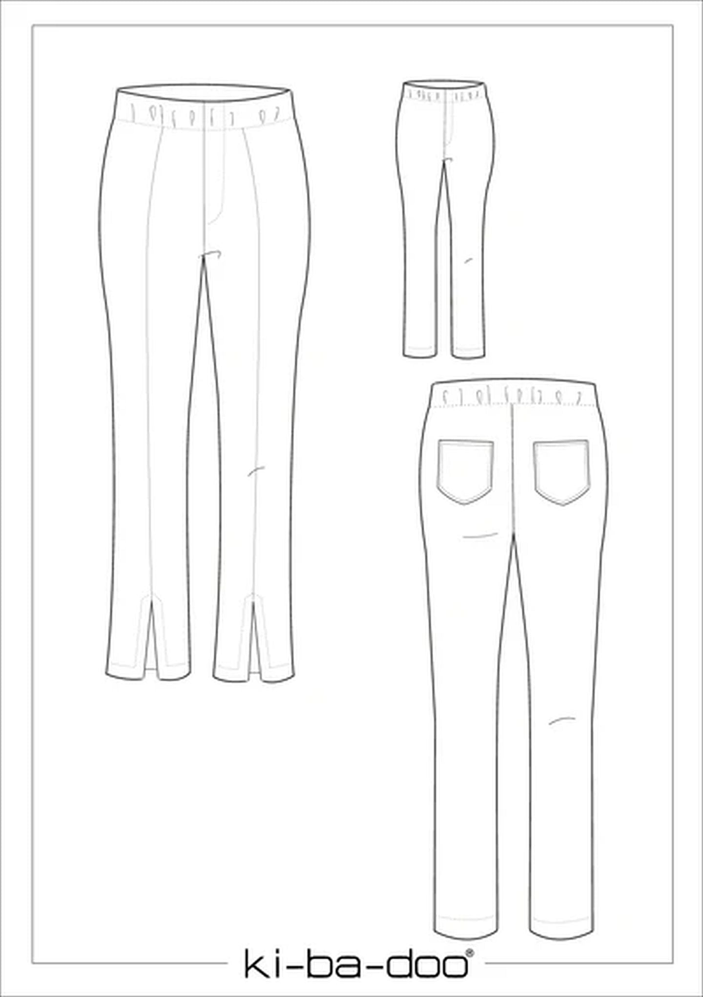 Jeggings Damen, Ki-ba-doo Papierschnittmuster
