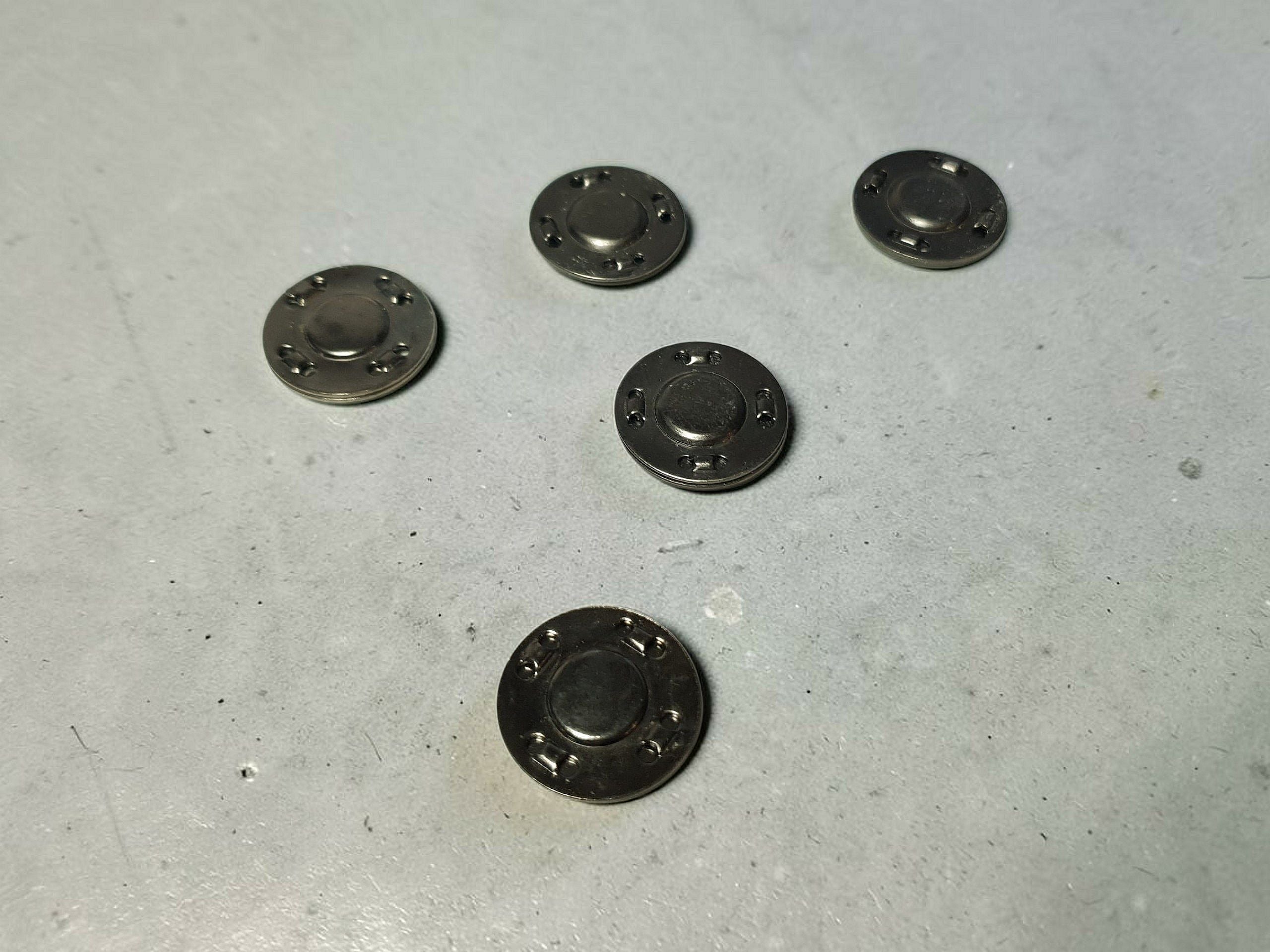 Magnetischer Annähdruckknopf gunmetal 21mm