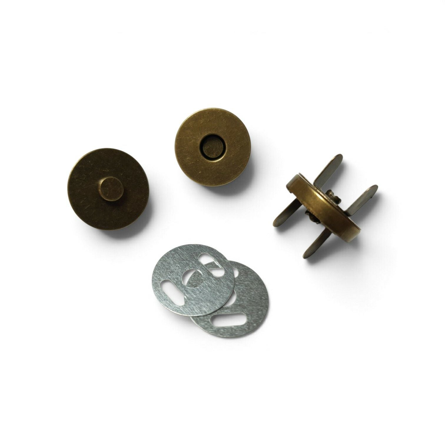 Magnetverschluss 4-tlg. ø 18mm messing
