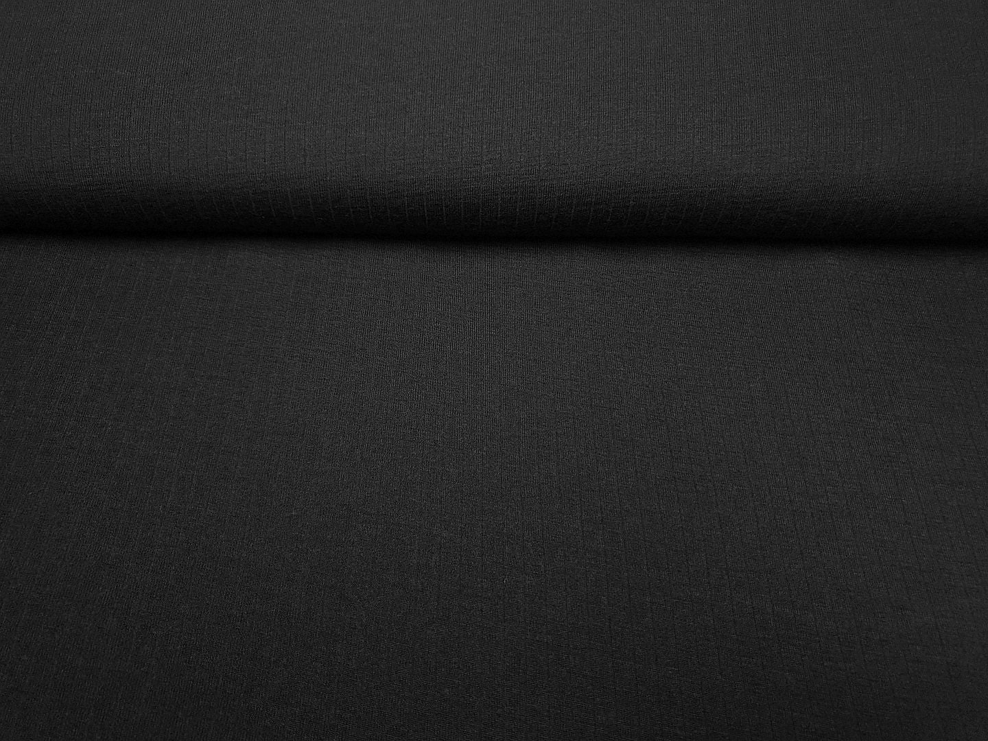 Merino-Silk Rippstrick schwarz