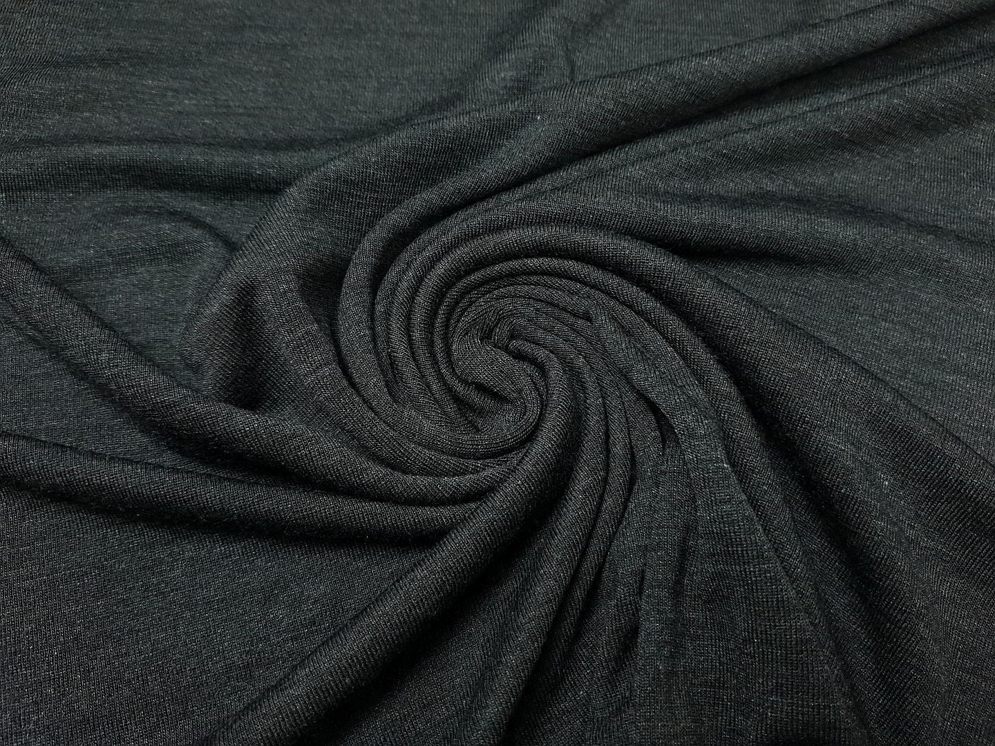 Merino-Silk Strick anthrazit melange