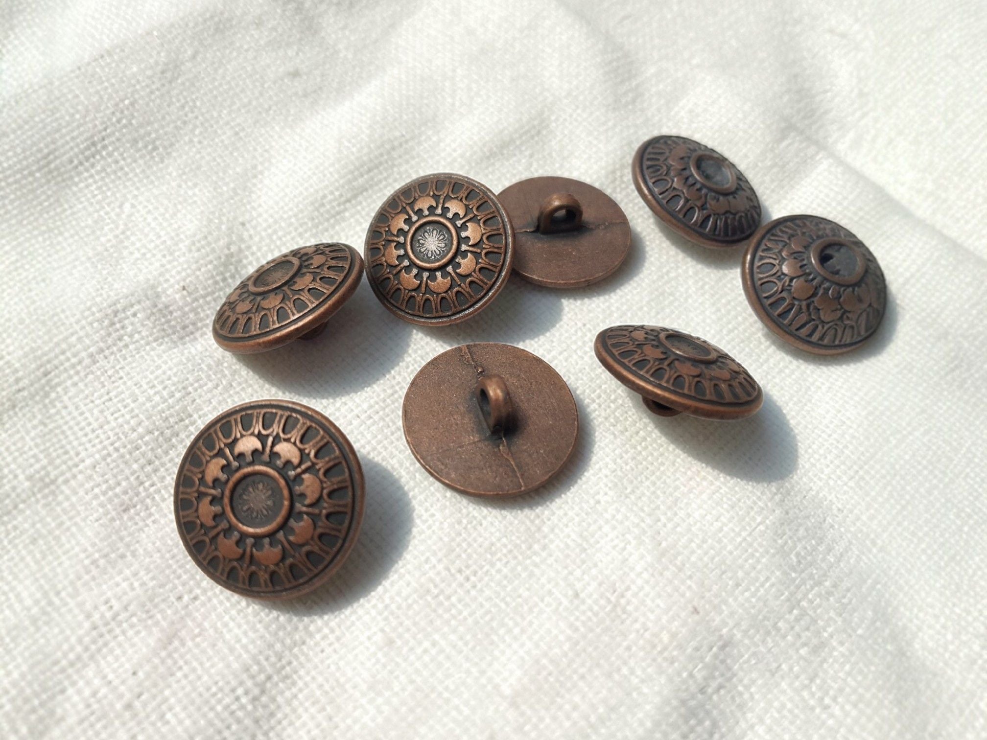Metallknöpfe 20mm kupfer