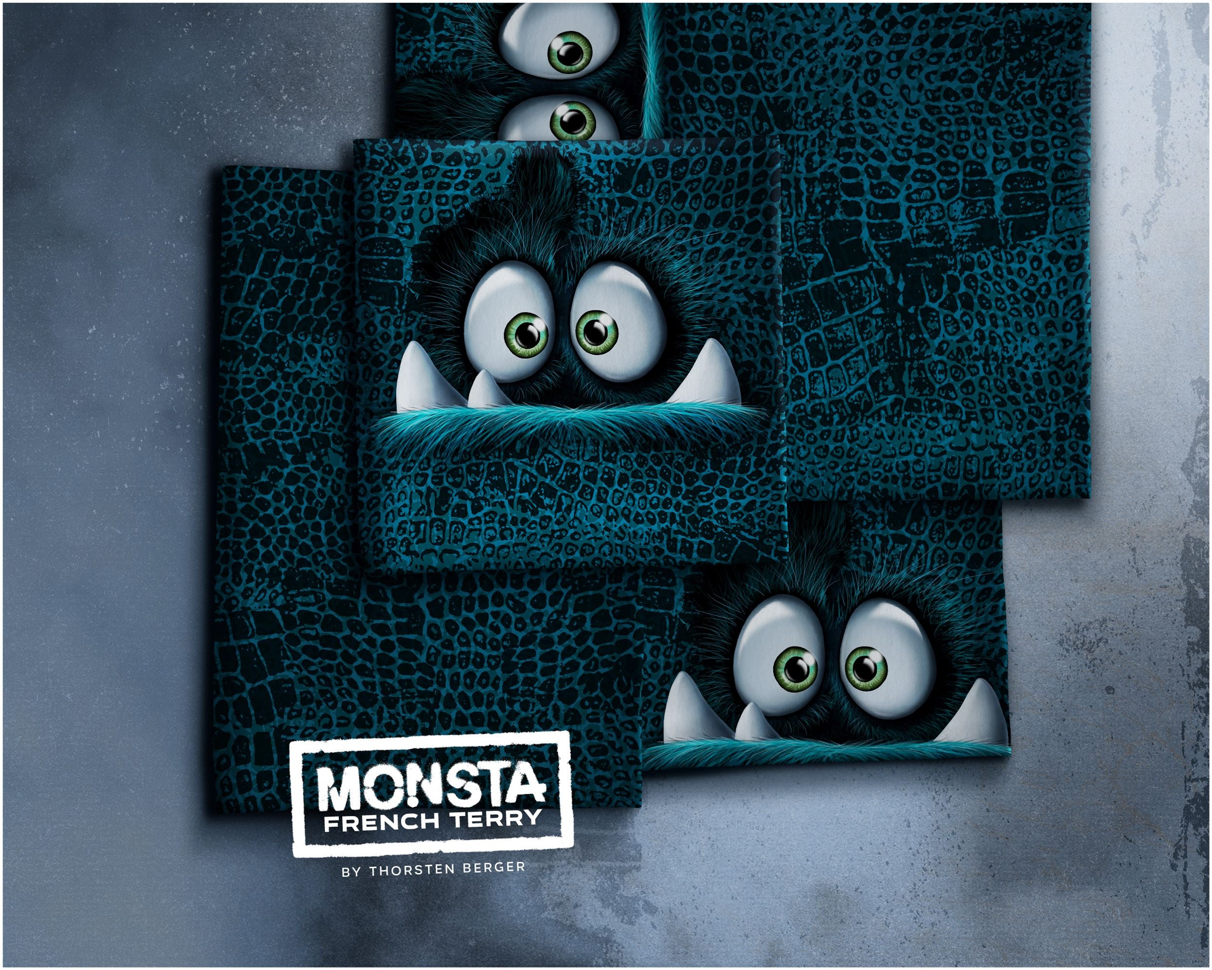 Panel Monsta by Thorsten Berger petrol/schwarz
