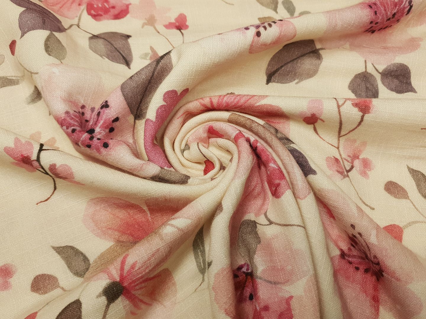 Muslin-Double Gaze Haren beige/rosa/mauve