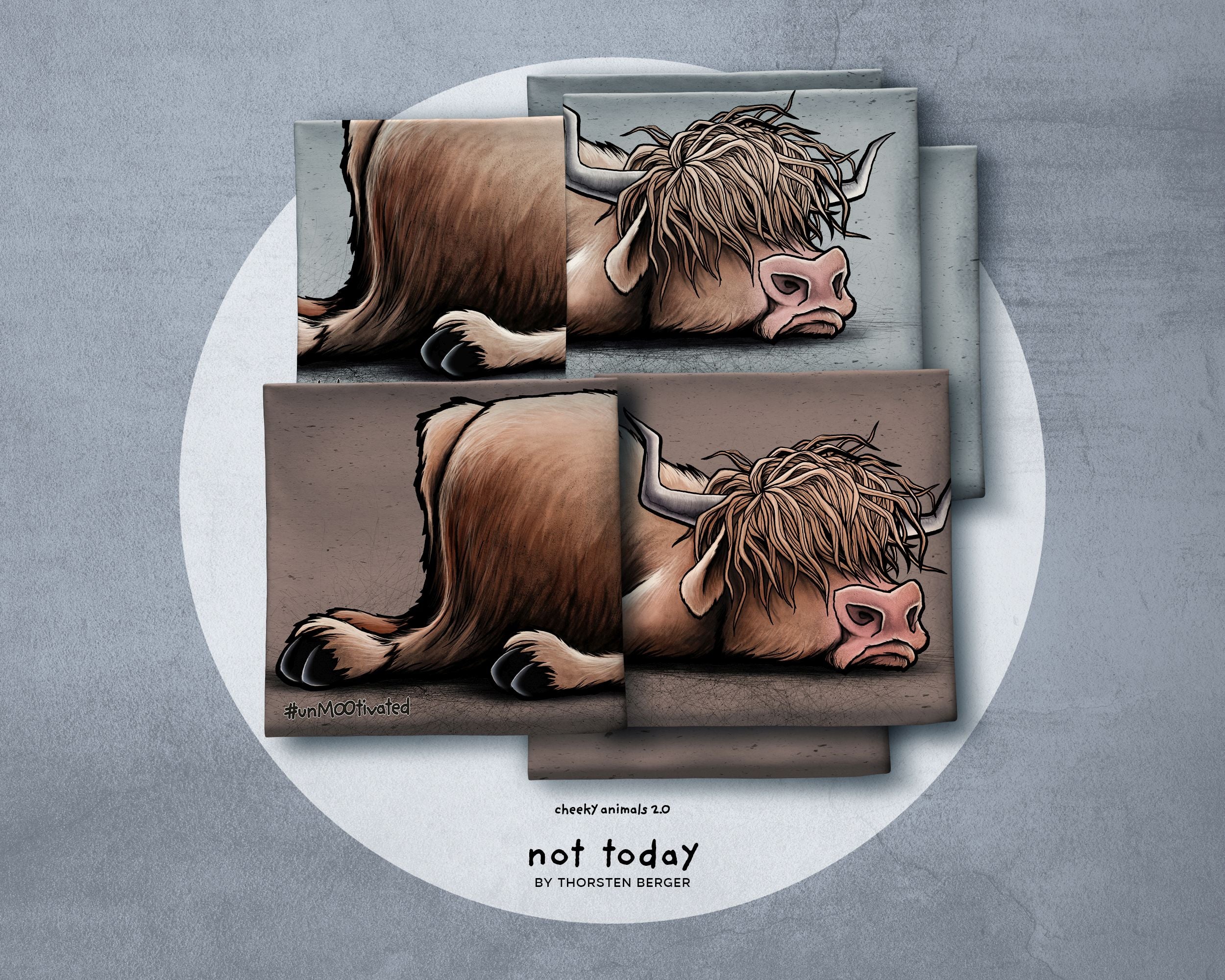 Cheeky Animals 2.0 by Thorsten Berger grau melange