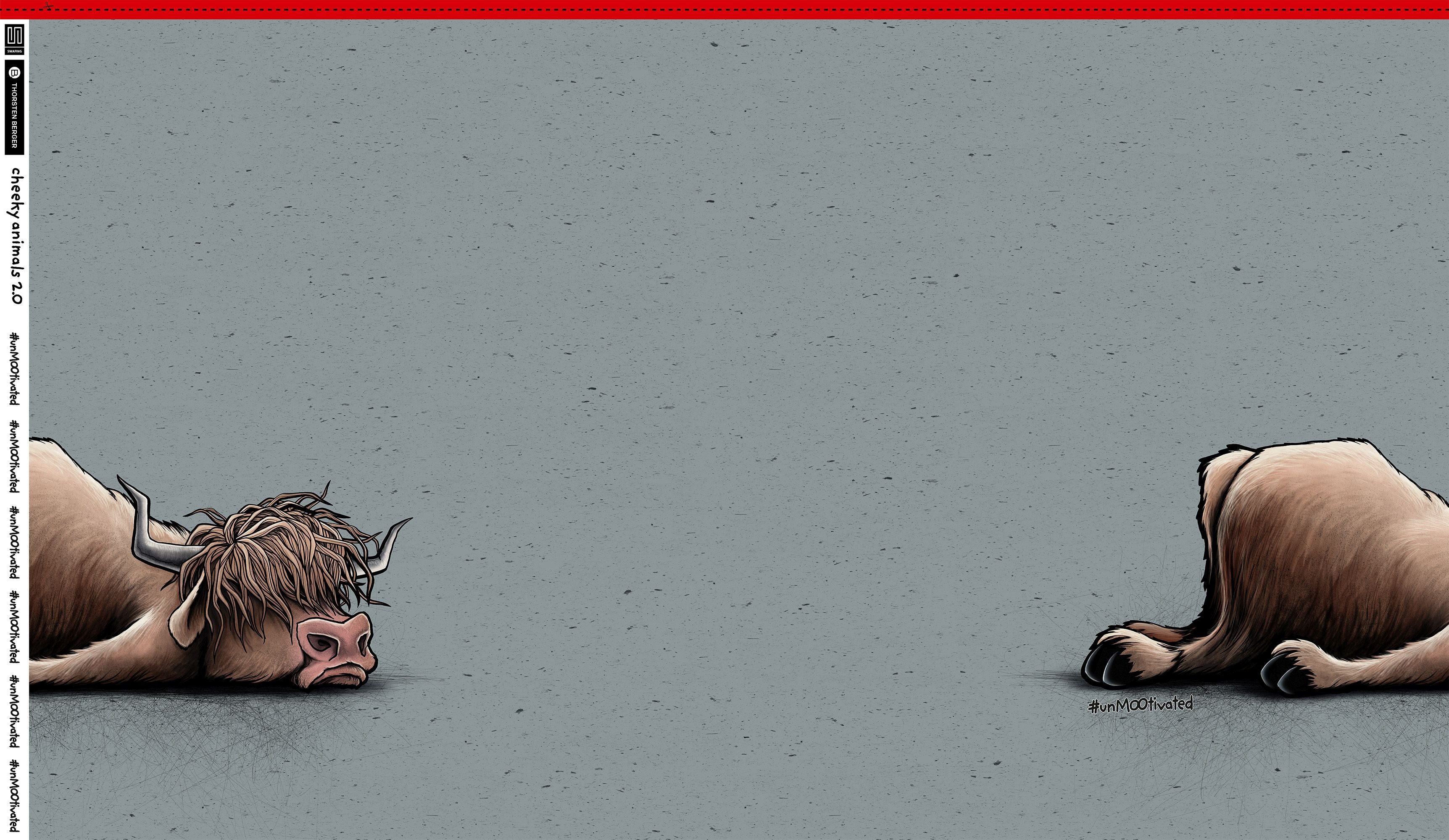 Panel Cheeky Animals 2.0 by Thorsten Berger grau/braun